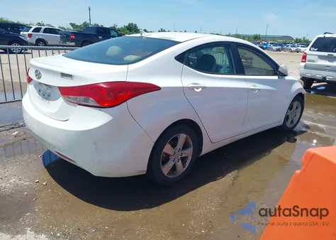 2013 Hyundai Elantra Gls z USA, uszkodzony, nr VIN 5NPDH4AE6DH387593